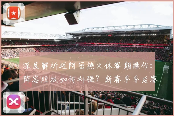 深度解析迈阿密热火休赛期操作：阵容短板如何补强？新赛季季后赛前景展望